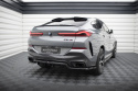 Central Rear Splitter (With Vertical Bars) V.1 Bmw X6 M-Pack G06 Facelift Maxton Design