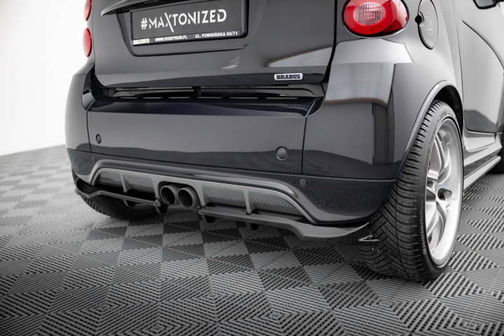 Brabus Smart Fortwo C451 Facelift 2012-2014 Rear Splitter (with vertical bars) Maxton Design in the group Select car model / Smart at DDESIGN Scandinavia AB (BR-SM-FT-451-RSD1GRD1G)