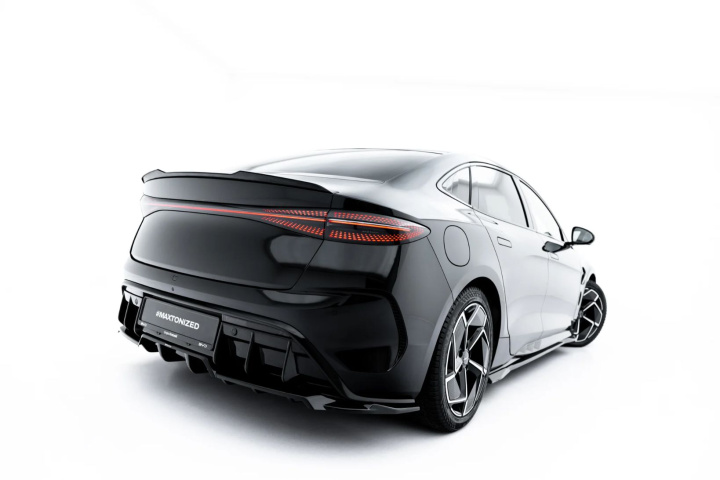 BYD Seal Mk1 2022- Rear Splitter (with vertical bars) BYD Seal Mk1 Maxton Design in the group Select car model / BYD / Seal U 2023+ at DDESIGN Scandinavia AB (BY-SE-1-RD1G-RD2G)