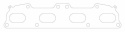 Mitsubishi / Dodge 420A 95-98 .030\'\' MLS Exhaust Manifold Gasket