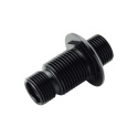AC -8 Bulkhead Hose Adapter & Locking Nut - Black T7 Design