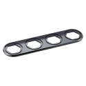 Bulkhead Plate Kit - Inline 4, Backing Plate & O-Rings - Black T7 Design