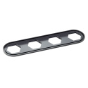 Bulkhead Plate Kit - Inline 4, Backing Plate & O-Rings - Black T7 Design