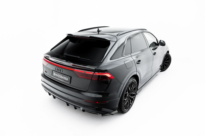 Prepreg Carbon Fiber Tailgate Spoiler (Upper) Audi SQ8 / Q8 S-Line Mk1 Facelift Maxton Design in the group Select car model / Audi / Q8 - SQ8 - RS Q8 2018+ at DDESIGN Scandinavia AB (CF-AU-Q8-1F-SLINE-H1-245P)