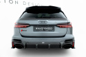 Audi RS6 C8 2019-2023 Prepreg Carbon Fiber Rear Diffuser (version without towbar) Maxton Design