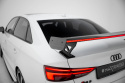 Audi A3 / A3 S-Line / S3 / RS3 Sedan 8V / 8V Facelift 2013-2016 Carbon Spoiler With External Brackets Uprights + LED Maxton Design