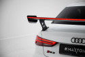 Audi A3 / A3 S-Line / S3 / RS3 Sedan 8V / 8V Facelift 2013-2016 Carbon Spoiler With External Brackets Uprights + LED Maxton Design