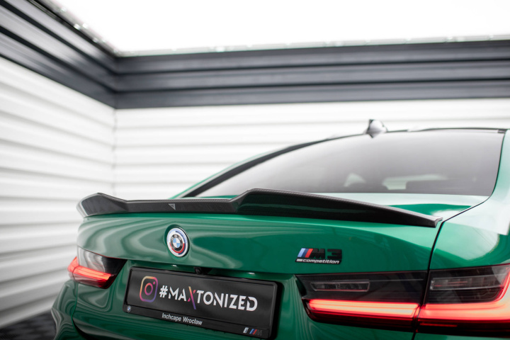 BMW M3 G80 2021+ Carbon Fiber Spoiler V.1 Maxton Design in the group Select car model / BMW / 3-series-4-series (G20-G26) 19+ / Styling at DDESIGN Scandinavia AB (CF-BM-3-G80-M-H1-245-P)