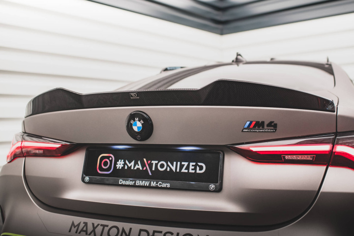 BMW M4 G82 2021+ Carbon Spoiler Cap V.1 Maxton Design in the group Select car model / BMW / 3-series-4-series (G20-G26) 19+ / Styling at DDESIGN Scandinavia AB (CF-BM-4-G82-M-H1-245-P)