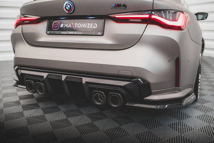 BMW M4 G82 2021+ Carbon Fiber Rear Side Splitters V.1 Maxton Design in the group Select car model / BMW / M4 4-series (G82) 2021+ at DDESIGN Scandinavia AB (CF-BM-4-G82-M-RSD1-245-P)