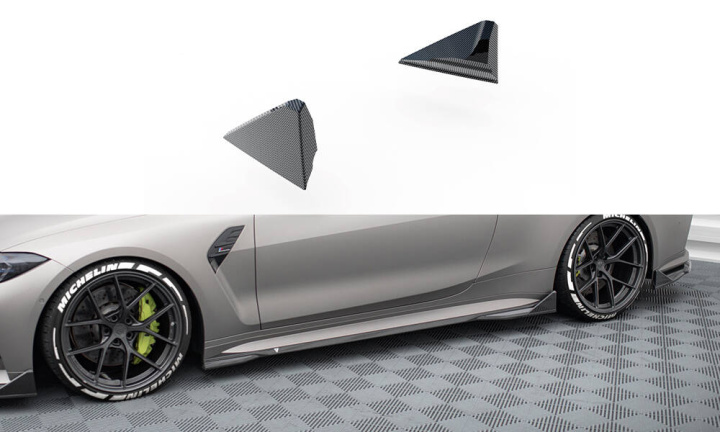 BMW M4 G82 / G82 Facelift 2021-2024 Prepreg Carbon Side Flaps Maxton Design in the group Select car model / BMW / M4 4-series (G82) 2021+ at DDESIGN Scandinavia AB (CF-BM-4-G82-M-SF1-245-P)