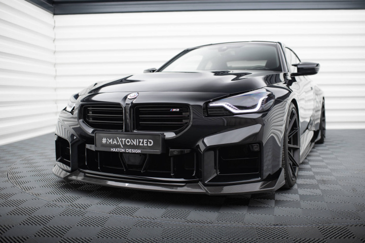 Carbon Fiber Front Splitter Bmw M2 G87 Maxton Design in the group Select car model / BMW / M2 2-Serie (G87) 2023+ at DDESIGN Scandinavia AB (CF-BM-M2-G87-FD1-245-P)