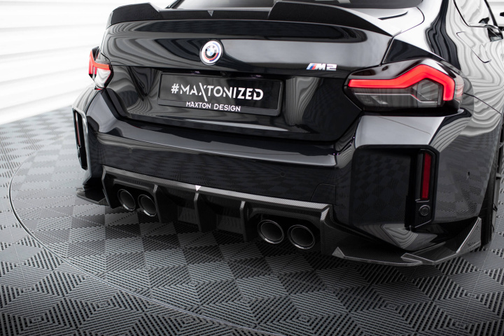 BMW M2 G87 2023+ Carbon Fiber Rear Diffuser V.1 Maxton Design in the group Select car model / BMW / M2 2-Serie (G87) 2023+ at DDESIGN Scandinavia AB (CF-BM-M2-G87-RS1-245-P)