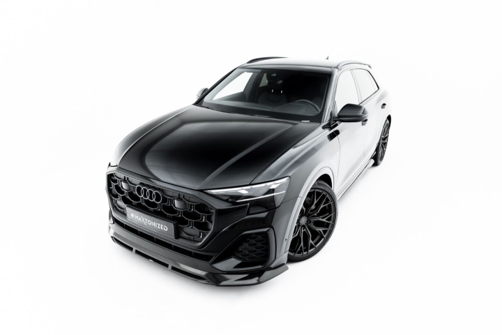 Prepreg Carbon Fiber Front Splitter Audi SQ8 / Q8 S-Line Mk1 Facelift Maxton Design in the group Select car model / Audi / Q8 - SQ8 - RS Q8 2018+ at DDESIGN Scandinavia AB (CFAUQ81FSLINEFD1FD1R245P)