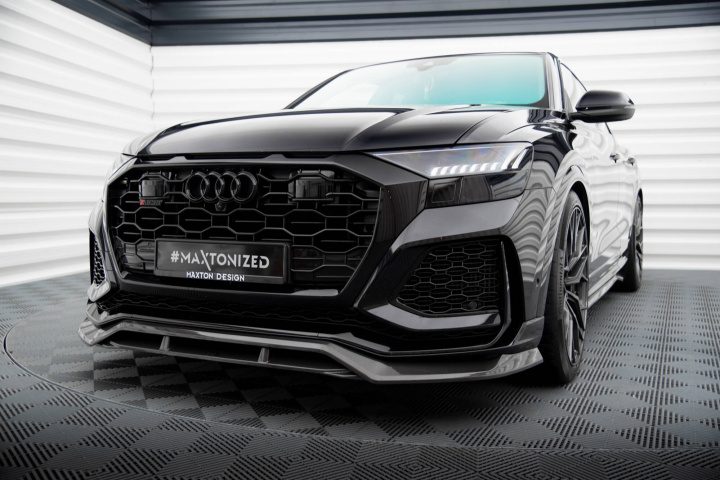 Carbon Fiber Front Splitter Audi Rsq8 Mk1 Maxton Design in the group Select car model / Audi / Q8 - SQ8 - RS Q8 2018+ at DDESIGN Scandinavia AB (CFAURSQ81FD1FD1R245P)