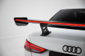 Audi A3 / A3 S-Line / S3 / RS3 Sedan 8V / 8V Facelift 2013-2016 Carbon Spoiler With Internal Brackets Uprights + LED Maxton Design