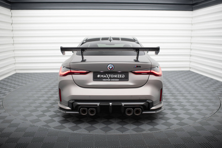 BMW M4 G82 / G82 Facelift / M440i / 4 M-Sport G22 / G22 Facelift 2020-2024 Carbon Spoiler With Internal Brackets Uprights Maxton Design in the group Select car model / BMW / 3-series-4-series (G20-G26) 19+ / Styling at DDESIGN Scandinavia AB (CFBM4G82MWING5INT245P)