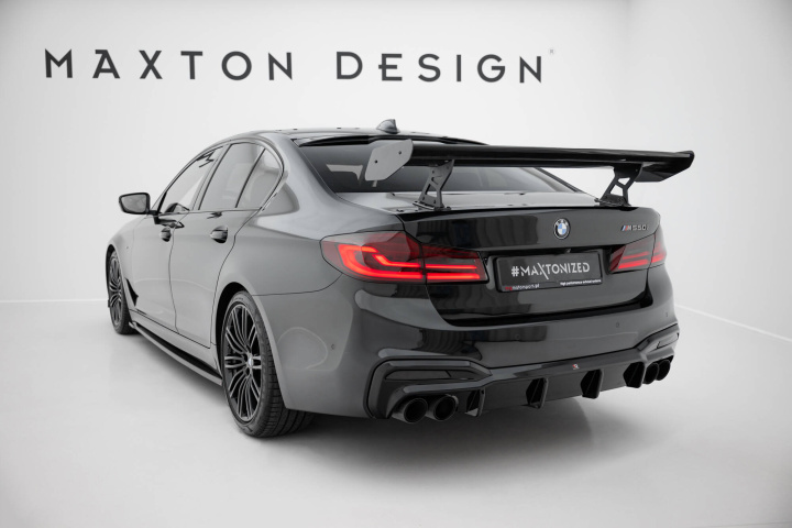 BMW 5 / M5 Sedan G30 / F90 2017-2020 Carbon Spoiler With Internal Brackets Uprights Maxton Design in the group Select car model / BMW / 5-series (G30-G31) 16+ / Styling at DDESIGN Scandinavia AB (CFBM5G30MPACKWING5INT245P)