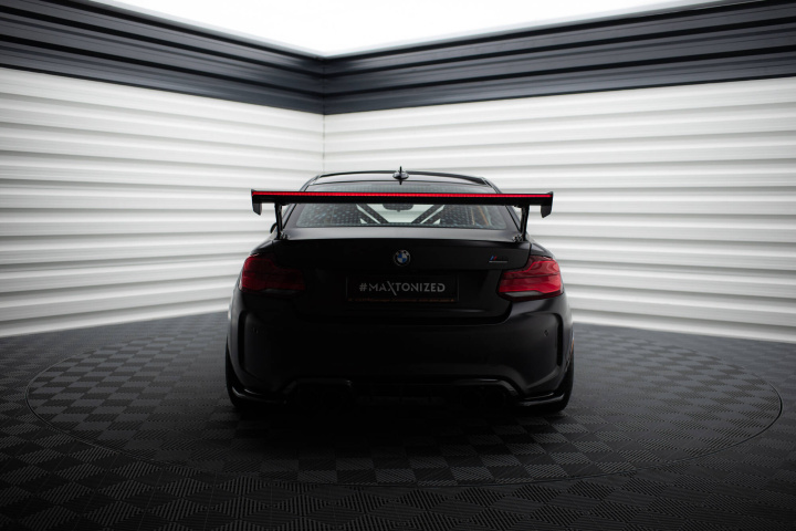 BMW M2 F87 2016-2020 Carbon Fiber Spoiler + LED Light External Uprights Maxton Design in the group Select car model / BMW / M2 2-series (F87) 2015+ / Styling at DDESIGN Scandinavia AB (CFBMM2F87WING5EXT245PLED)
