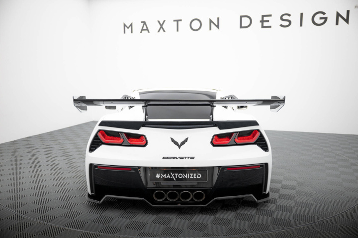 Chevrolet Corvette Stingray / Grand Sport C7 2013-2019 Carbon Spoiler With Upper Swan Mounting Maxton Design in the group Select car model / Chevrolet / Corvette C7 / Styling at DDESIGN Scandinavia AB (CFCHCOC7WING4UPP245P)