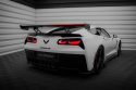 Chevrolet Corvette Stingray / Grand Sport C7 2013-2019 Carbon Spoiler With Internal Brackets Uprights + LED Maxton Design