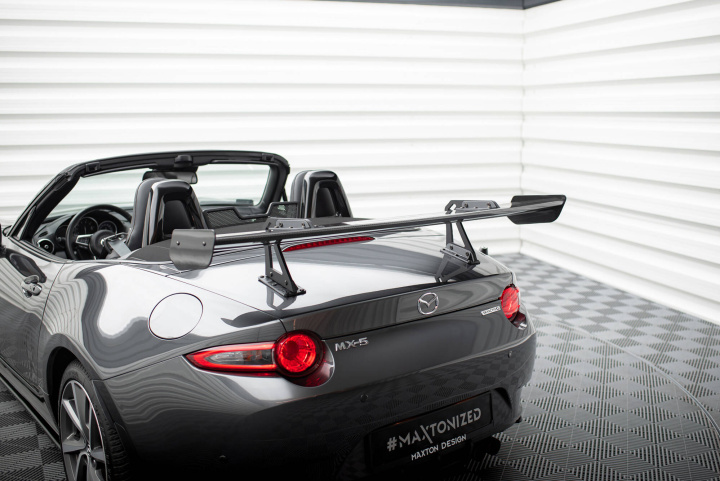 Mazda MX-5 ND (Mk4) 2014+ Carbon Spoiler With Upper Swan Mounting Maxton Design in the group Select car model / Mazda / MX-5 (ND) 15+ / Styling at DDESIGN Scandinavia AB (CFMAMX54WING5UPP245P)