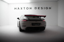 Porsche 718 Cayman 2016+ Carbon Spoiler With Internal Brackets Uprights V.1 + LED Maxton Design