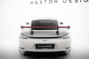 Porsche 718 Cayman 2016+ Carbon Spoiler With Internal Brackets Uprights V.2 + LED Maxton Design