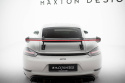 Porsche 718 Cayman 2016+ Carbon Spoiler With Upper Swan Mounting V.1 + LED Maxton Design