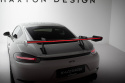 Porsche 718 Cayman 2016+ Carbon Spoiler With Upper Swan Mounting V.2 + LED Maxton Design