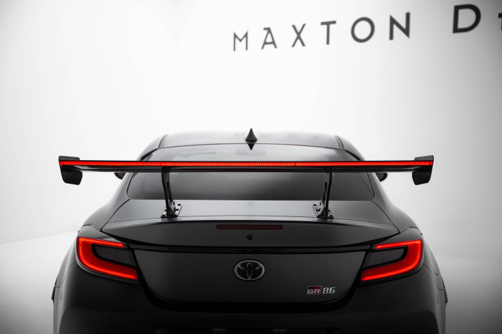 Toyota GR86 / Subaru BRZ Mk2 2021+ Carbon Spoiler With Internal Brackets Uprights + LED Maxton Design in the group Select car model / Toyota / GR 86 21+ at DDESIGN Scandinavia AB (CFTOGR861WING5INT245P2LED)