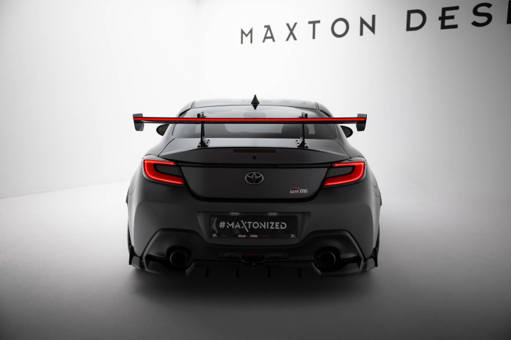 Toyota GR86 / Subaru BRZ Mk2 2021+ Carbon Spoiler With Upper Swan Mounting + LED Maxton Design in the group Select car model / Toyota / GR 86 21+ at DDESIGN Scandinavia AB (CFTOGR861WING5UPP245PLED)