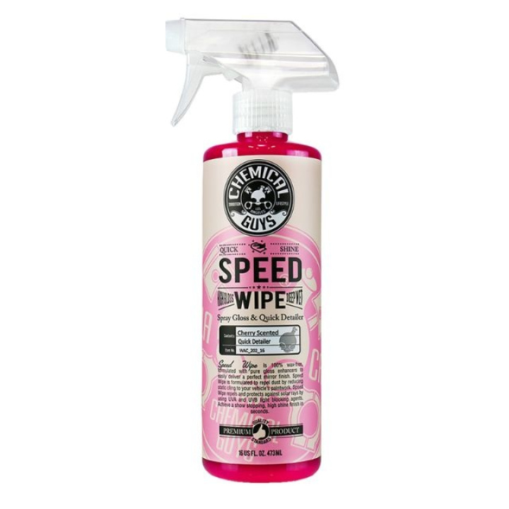 Chemical Guys Speed Wipe Quick Detailer & High Shine Spray Gloss - Cherry Scent in the group Exterior - Wash the outside of the car at DDESIGN Scandinavia AB (CG-WAC20216)