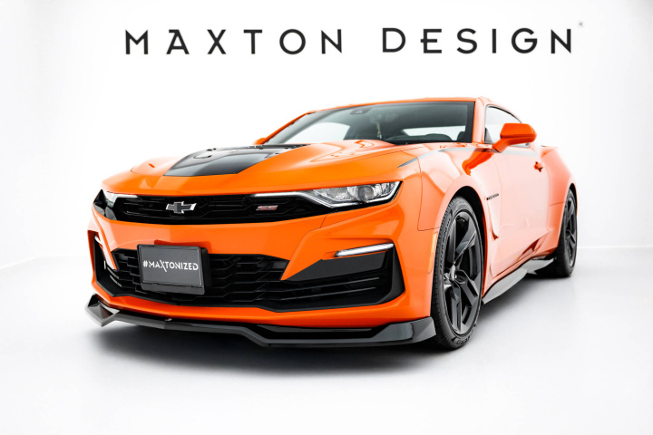 Chevrolet Camaro SS Mk6 Facelift 2018-2023 Front Splitter V.1 Maxton Design in the group Select car model / Chevrolet / Camaro Gen.6 15+ / Styling at DDESIGN Scandinavia AB (CH-CA-6F-SS-FD1G)