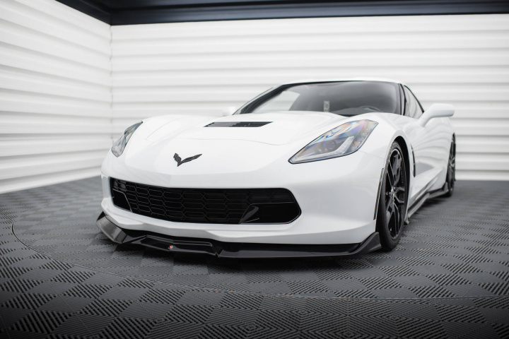 Chevrolet Corvette C7 2013-2019 Front Splitter V.2 Maxton Design in the group Select car model / Chevrolet / Corvette C7 / Styling at DDESIGN Scandinavia AB (CH-CO-C7-FD2G)