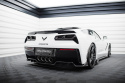 Chevrolet Corvette C7 2013-2019 Central Rear Splitter (with vertical bars) Maxton Design