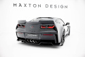 Chevrolet Corvette Z06 C7 2013-2019 Central Rear Splitter (with vertical bars) Maxton Design