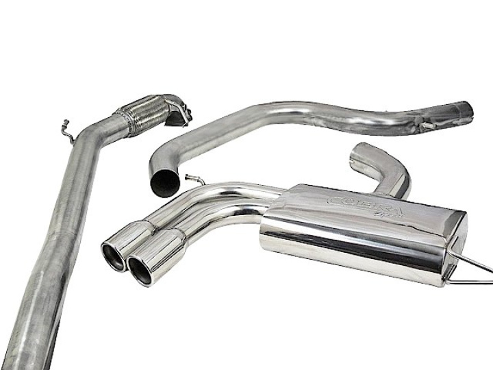 Audi A3 (8P) 2.0 TFSI 2WD (3 & 5 Door) 04-12 Turbo Back Package (with De-Cat & Non-Resonated) Cobra Sport in the group Select car model / Audi / A3 - S3 - RS3 (8P) 2003-2013 / Tuning / Exhaust at DDESIGN Scandinavia AB (COBRA-AU15d)