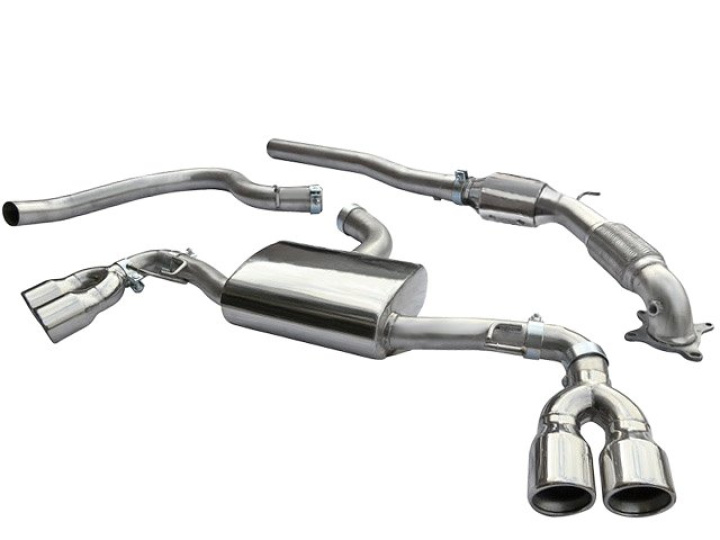 Audi TT 1.8 & 2.0 TFSI (Mk2) (2WD) Quad Exit T/Ps 07-11 Turbo Back Package (with Sports Cat) Cobra Sport in the group Select car model / Audi / TT (8J) 2006-2014 & TT (8S) 2014+ / Tuning / Exhaust at DDESIGN Scandinavia AB (COBRA-AU30a)