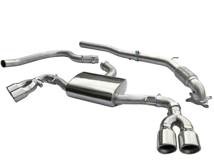 Audi TT 1.8 & 2.0 TFSI(Mk2) (2WD) Quad Exit T/Ps 07-11 Turbo Back Package (with De-Cat) Cobra Sport in the group Select car model / Audi / TT (8J) 2006-2014 & TT (8S) 2014+ / Tuning / Exhaust at DDESIGN Scandinavia AB (COBRA-AU30d)