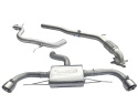 Audi TT 1.8 & 2.0 TFSI (Mk2) (2WD) Dual Exit T/Ps 11- Turbo Back Package (with De-Cat) Cobra Sport