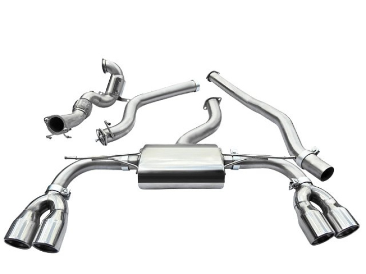 Audi S3 (8V) (3 door) Quattro 13- Turbo Back Package (with Sports Cat & Non-Resonated) Cobra Sport in the group Select car model / Audi / A3 - S3 - RS3 (8V) 2012-2019 / Tuning / Exhaust at DDESIGN Scandinavia AB (COBRA-AU54b)