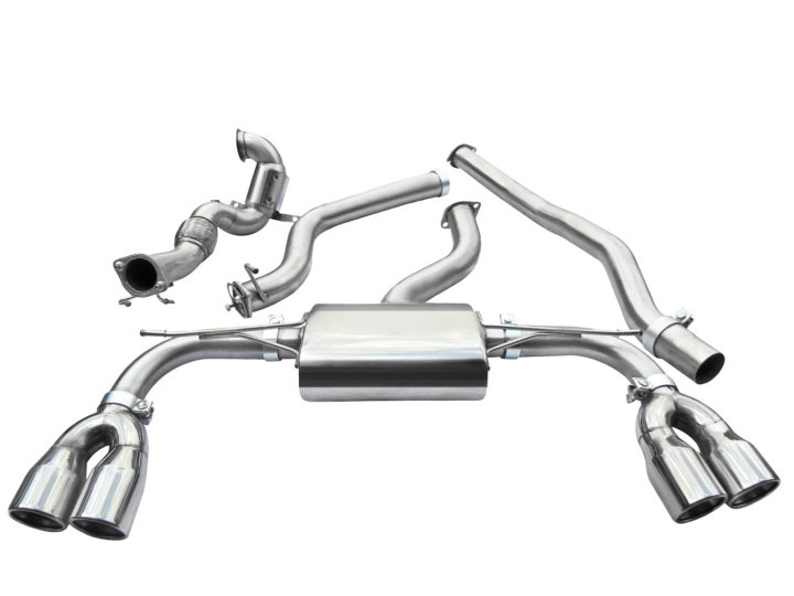 Audi S3 (8V) (saloon) Quattro 13- Turbo Back Package (with Sports Cat & Non-Resonated) Cobra Sport in the group Select car model / Audi / A3 - S3 - RS3 (8V) 2012-2019 / Tuning / Exhaust at DDESIGN Scandinavia AB (COBRA-AU68b)