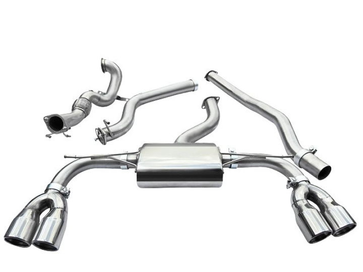 Audi S3 (8V) (5 door) Quattro 13- Turbo Back Package (with De-Cat & Non-Resonated) Cobra Sport in the group Select car model / Audi / A3 - S3 - RS3 (8V) 2012-2019 / Tuning / Exhaust at DDESIGN Scandinavia AB (COBRA-AU83d)