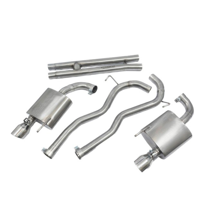 Ford Mustang GT 5.0 V8 15-18 Cat Back System - H-Pipe, Centre & Rear Boxes Cobra Sport in the group Select car model / Ford / Mustang 15-17 / Tuning / Exhaust / Catbacks at DDESIGN Scandinavia AB (COBRA-FD28)