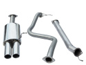 Ford Fiesta Mk7 ST180 & ST200 13- Cat Back System (Non-Resonated) Twin Tailpipes Cobra Sport