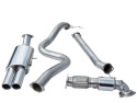 Ford Fiesta Mk7 ST180 & ST200 13- Turbo Back Package (with Sports Cat & Non-Resonated) Twin Tailpipes Cobra Sport
