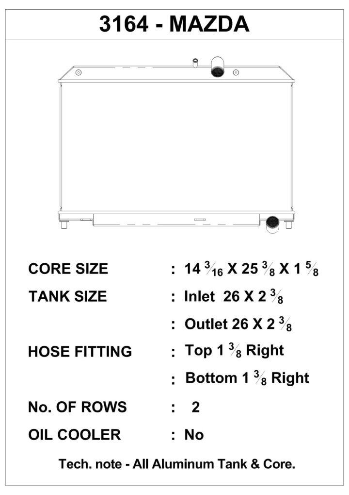 04-08 Mazda RX-8 Radiator CSF in the group Select car model / Mazda / RX-8 / Tuning / Radiator & Hoses at DDESIGN Scandinavia AB (CSF3164)