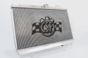 Mitsubishi Evo 7/8/9 - Full Size Slim Radiator w/ 12-inch SPAL fan & Shroud / Adjustable -16 or slip-on fittings Radiator CSF