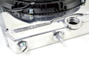 Mitsubishi Evo 7/8/9 - Full Size Slim Radiator w/ 12-inch SPAL fan & Shroud / Adjustable -16 or slip-on fittings Radiator CSF